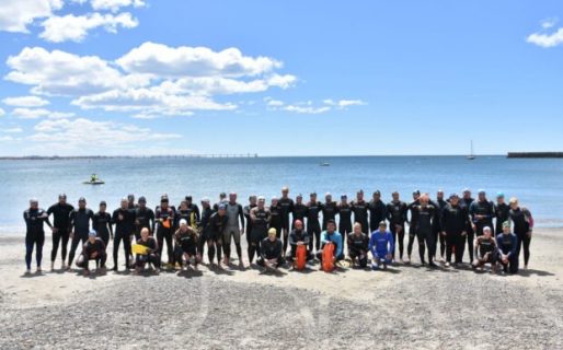 Melina Morel y Tomás Hidalgo ganaron la Primera Travesía de Natación del Club Acuarium