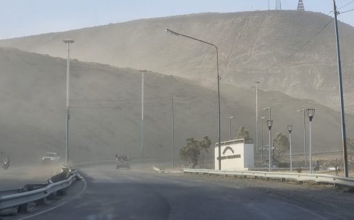 Hay alerta amarilla por viento fuerte en Comodoro