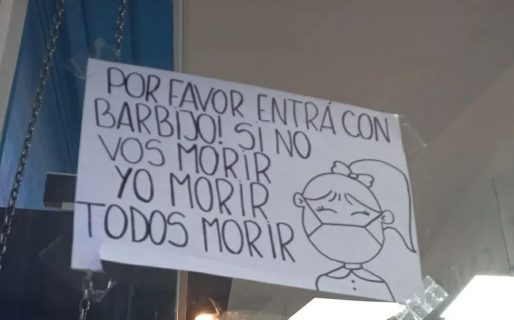 Comodoro: El hilarante cartel con el que un supermercado chino pide usar barbijo