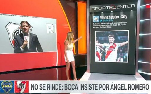 Una periodista lloró al aire por la venta de Julián Álvarez al Manchester City