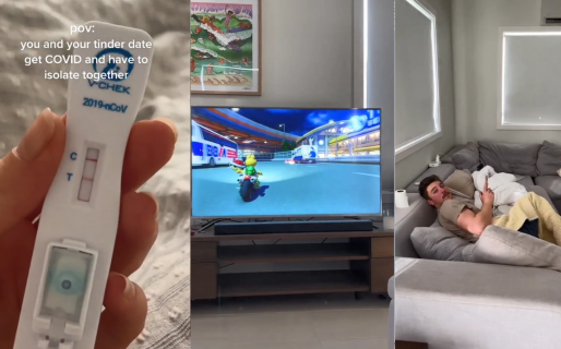 Tuvieron su primera cita, dieron positivo de Covid y tuvieron que pasar un aislamiento juntos