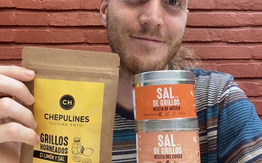 Un argentino lanzó «snacks de grillos» y ahora va por larvas, escarabajos y hormigas
