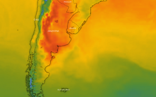 Así se ve el mapa de calor en todo el país con muchas provincias con alerta amarilla