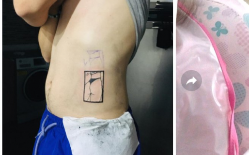 ¿El último romántico?: Se tatuó las pompas de su novia