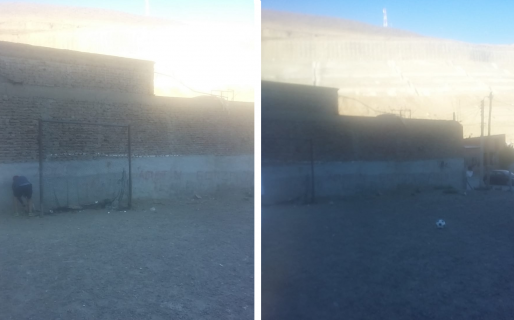 Construyen una canchita para sacar a los chicos de la calle en el Rincón del Diablo