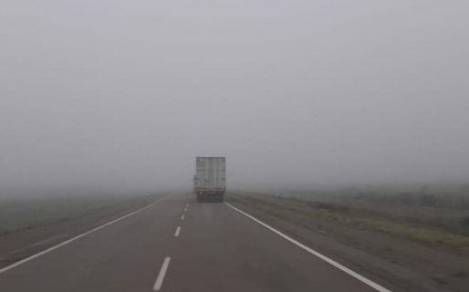 Rutas chubutenses transitables con precaución por neblina y lluvia