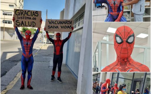 Los super héroes recibieron su dosis contra el Coronavirus