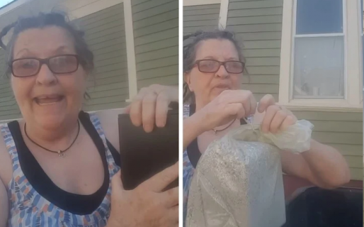 “Por todas las veces que él me pateó en la cabeza”: se filmó tirando a la basura las cenizas de su esposo