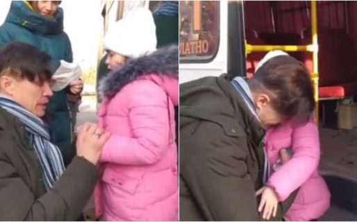 Un hombre se escapaba de Ucrania con la familia y lo llamaron a combatir: rompió en llanto y abrazó