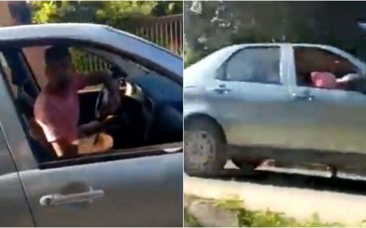 Grabó a su ex violando la perimetral y luego la atropelló