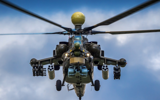 Ucrania atacó un helicóptero de Rusia y publicaron imágenes de su resultado final