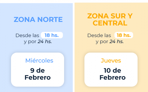 La SCPL recordó el corte programado para recuperar reservas