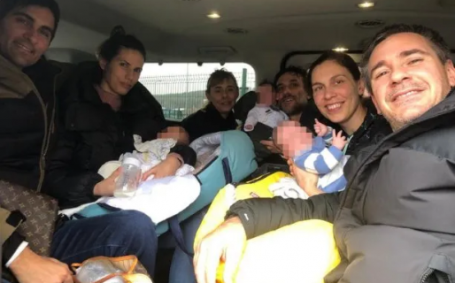 Llegaron a Polonia las cinco familias de argentinos que fueron a buscar bebés a Kiev y quedaron varados