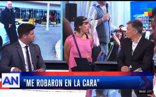Una mujer irrumpió el aire de América TV y debieron ir a un corte: ¡vengo por acoso sexual!