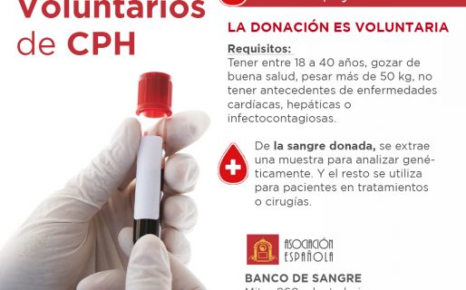 La Española convoca a donantes voluntarios de CPH