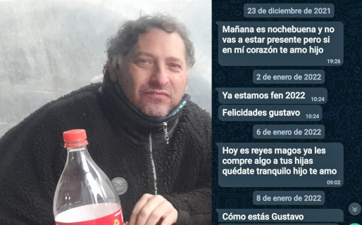 Su hijo falleció hace meses y ella sigue mandándole mensajes: “Te extraño un montón. Besos, mamá”