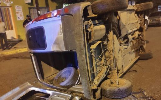 Volcó y se negó al test de alcoholemia