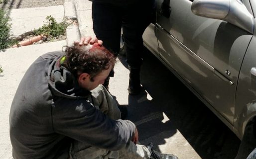 Cayó en una vereda del centro y tuvo que ser trasladado al Hospital