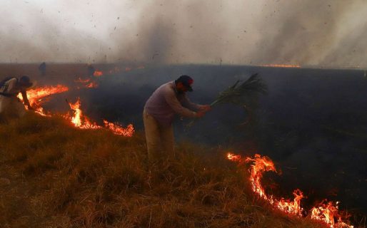 Tras las lluvias, el 70% del fuego está bajo control y solo quedan cuatro focos activos