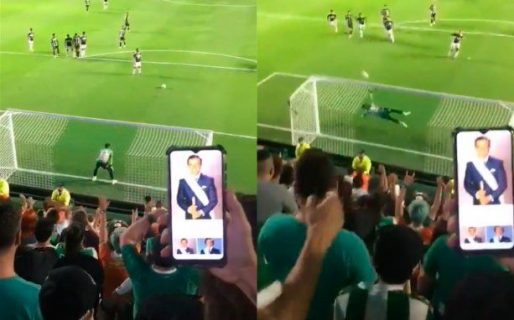¿Mufa? Puso una foto de Carlos Menem con su celular para que el equipo contrario no convierta el penal: ¡y lo logró!