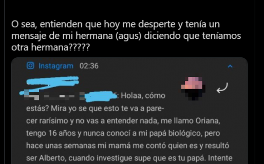 Recibió un mensaje inesperado de una hermana no reconocida y juntas enfrentaron a su padre