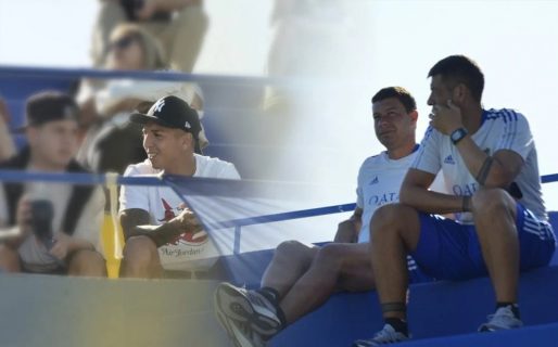 Battaglia y Almendra, a metros en el partido de Reserva