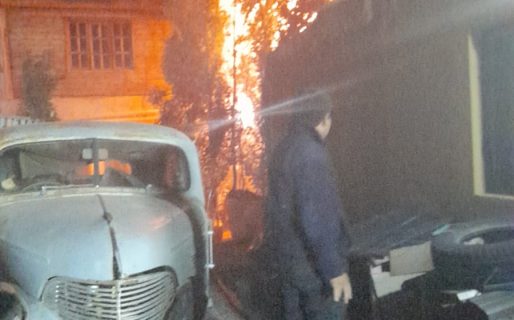 Incendio en Km8 por un espiral para mosquitos