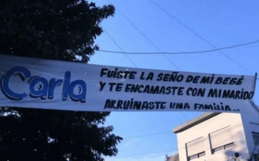 Una esposa enfurecida escrachó a una maestra jardinera