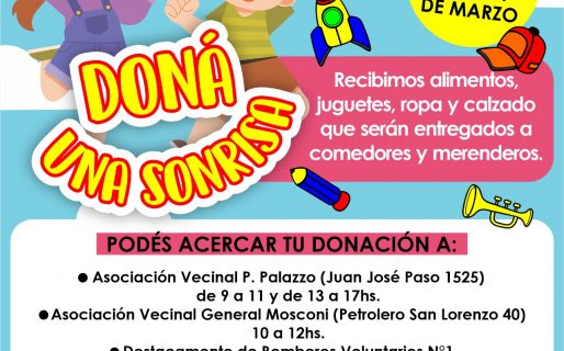 “Doná una sonrisa”, la iniciativa que propone abastecer a merenderos y comedores