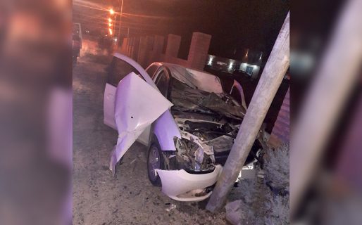 Una persona grave tras chocar con 2 caballos y un poste en la Ruta 7