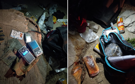 Lo atraparon con drogas, dinero, un sánguche de milanesa y una lata de cerveza con la cara de Nicki Nicole