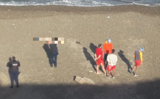 Encontraron un cuerpo en la playa de Km.4