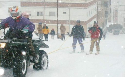 El día que la avenida San Martín se convirtió en una pista de esquí