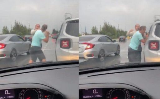 Dos padres se trenzaron a trompadas afuera de una escuela