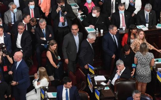 Un sector de la oposición abandonó el recinto en medio del discurso de Alberto Fernández por una crítica a Macri