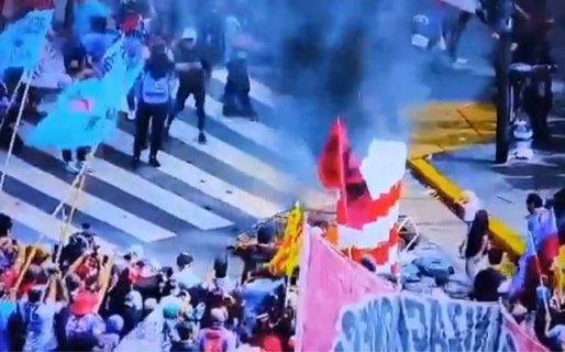 Así iniciaron los incidentes en el Congreso ocasionados por la izquierda