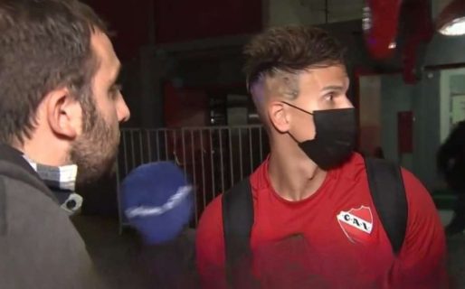 Sosa tuvo que abandonar una entrevista cuando vio que el micro de Independiente se iba sin él