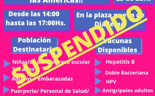 Por alerta meteorológico, el Hospital de Diadema suspendió la jornada de vacunación de mañana