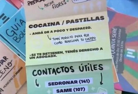 “Tomá poquita cocaína”: fuerte polémica por los “consejos” para las drogas