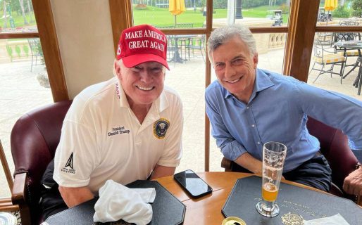 Trump y Macri se reunieron en la residencia de Palm Beach del ex presidente de Estados Unidos