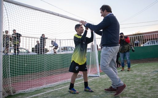 El Municipio inauguró una nuevo playón deportivo para potenciar la costa de Restinga Alí