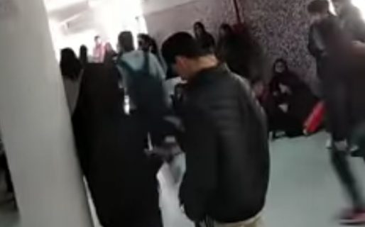 Alumnos de la 743 realizan una sentada en defensa de los perros