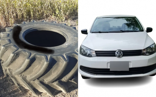 Virales: Una cubierta de tractor sale lo mismo que un Gol usado