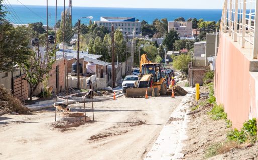 Luque recorrió importante obra de pavimento en zona norte