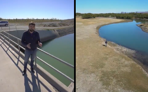 «El sistema de riego de Sarmiento desvía 10 veces la cantidad de agua que lleva el acueducto para nutrir a Comodoro»