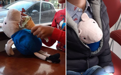 Gracias a las redes, un niño recuperó su peluche que lleva 5 años con él
