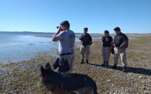 El domingo a las 8 de la mañana seguirá la búsqueda en el Lago Musters