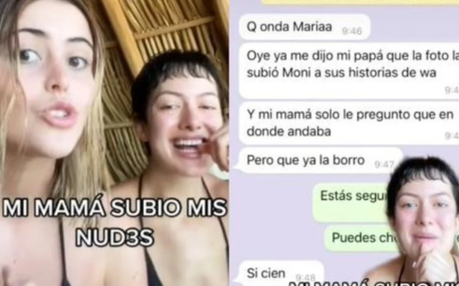 Fue a una playa nudista, se sacó fotos y su mamá las compartió en WhatsApp por error