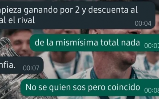 Recibió un mensaje de un número sin agendar con la predicción de la final de Qatar 2022