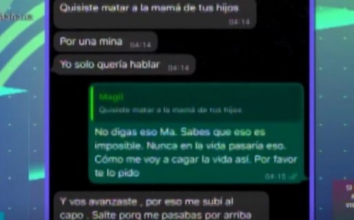 El chat de Eduardo Salvio y su ex mujer horas después del incidente: “Quisiste matar a la mamá de tus hijos”
